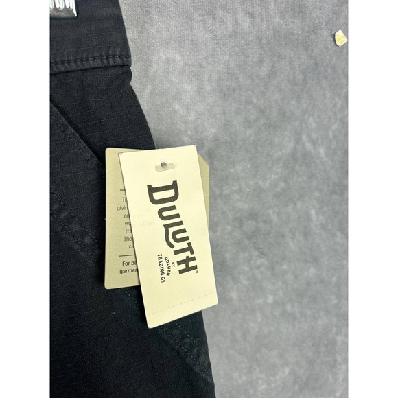 Duluth Trading Co Women's Cargo Pants Size 12 Regular Black Cotton Spandex - Picture 2 of 8